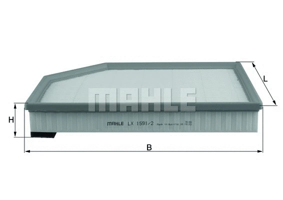 Воздушный фильтр MAHLE LX 1591/2