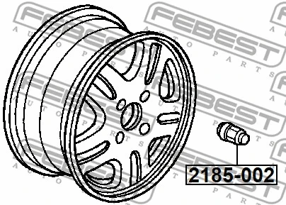 Гайка крепления колеса FEBEST 2185-002